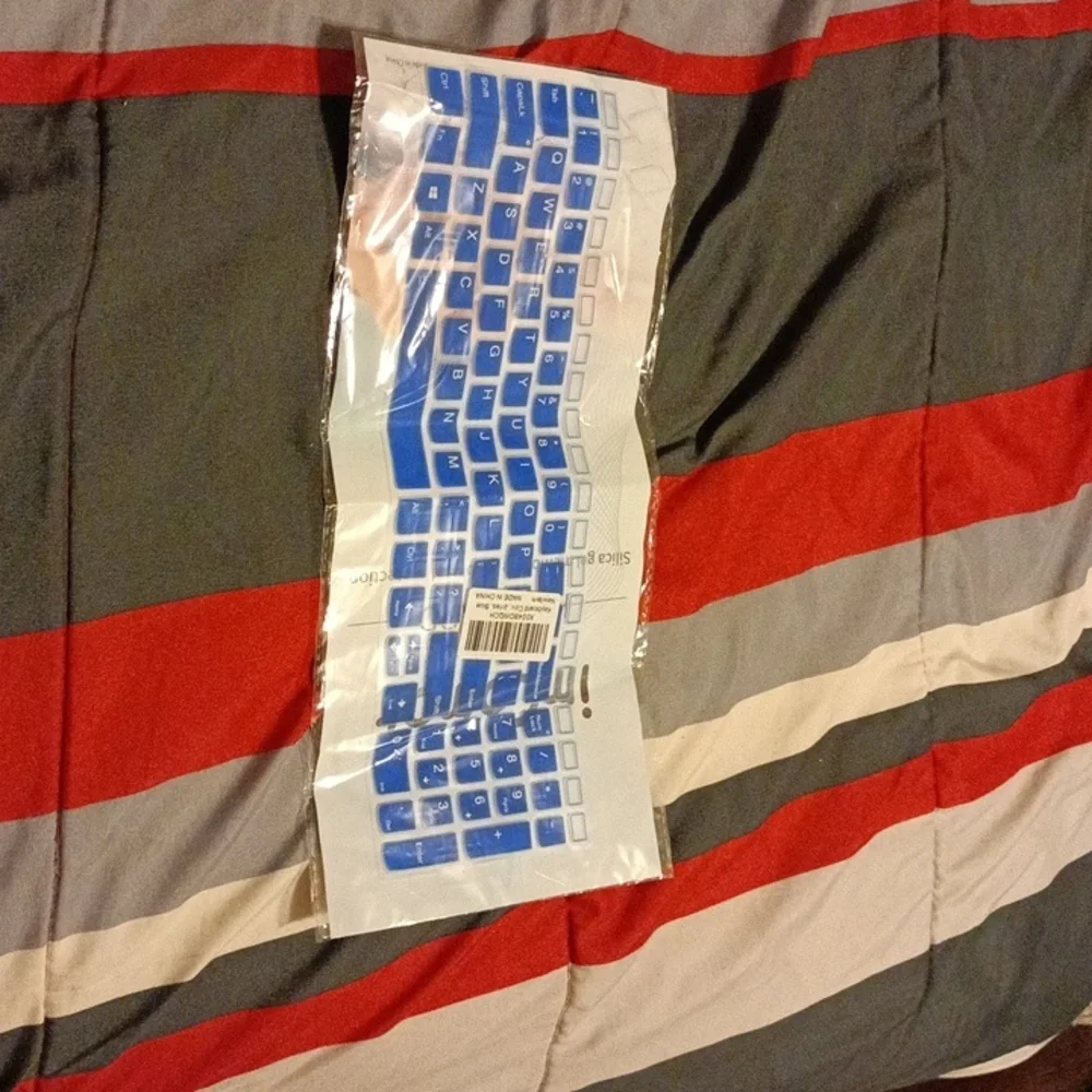 Blue Silicone Keyboard Cover